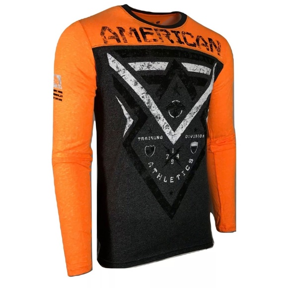 AMERICAN FIGHTER Mens T-Shirt LAKEHUSRT L/S TMT - Picture 6 of 8